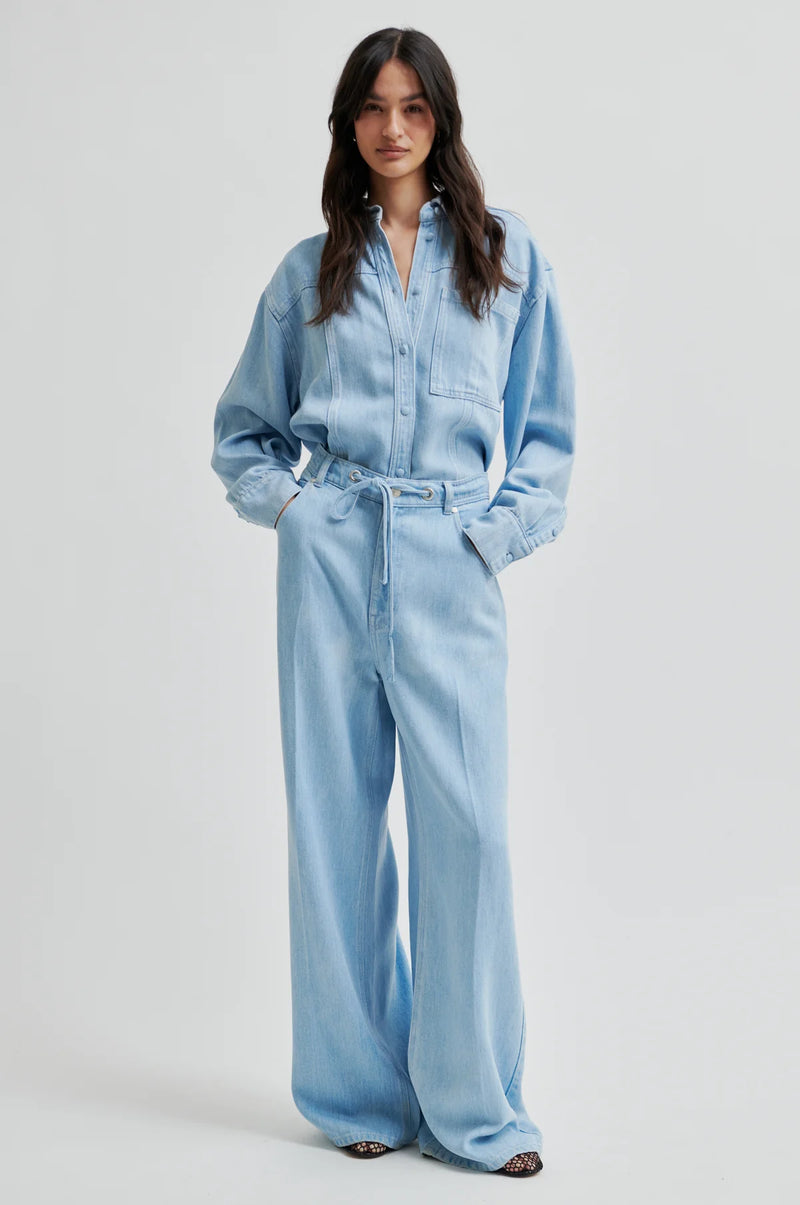 Second Female Irvin denim jeans,light blue denim