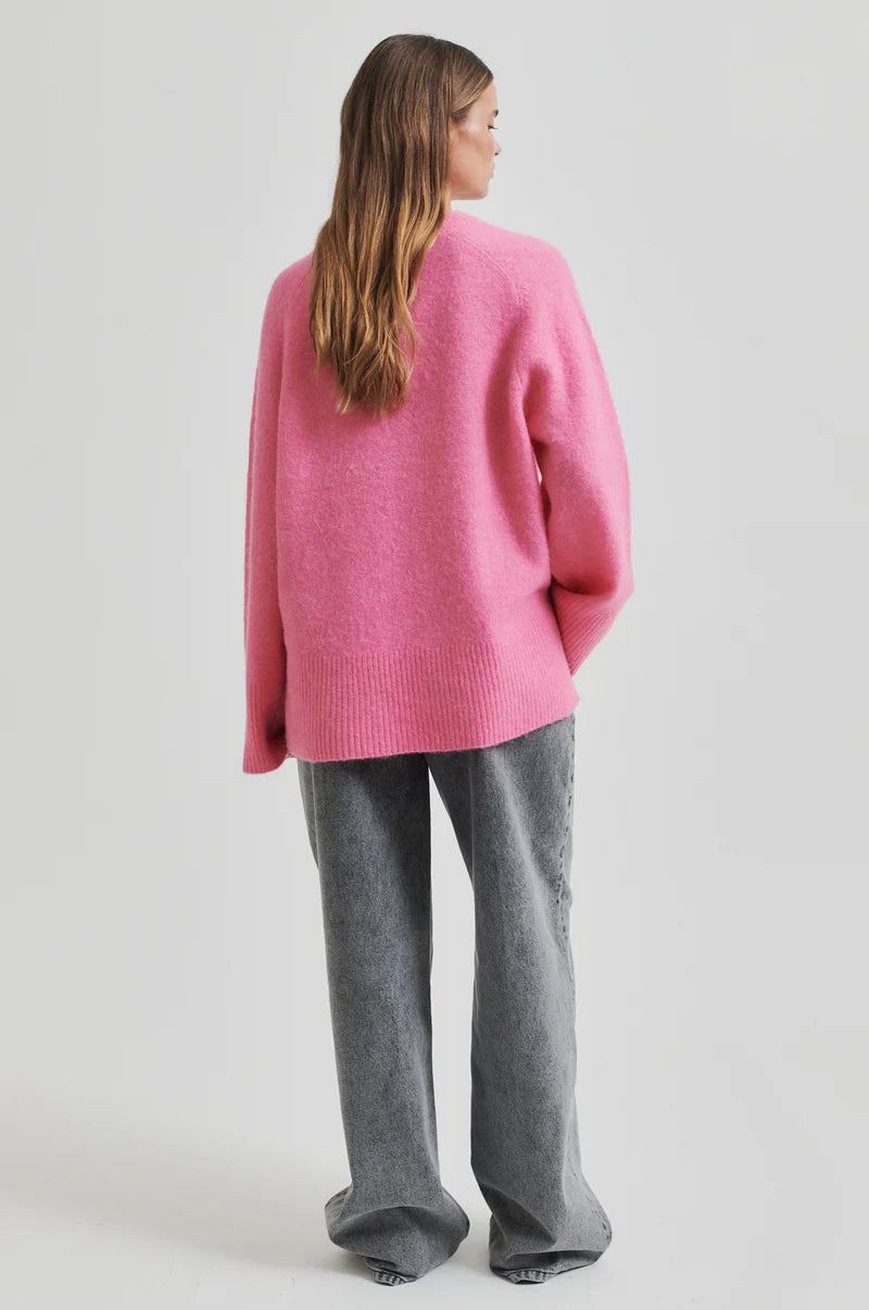 Second Female Roy slouchy knit,pink cosmos