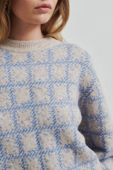 Second Female Luganao check knit.Marina