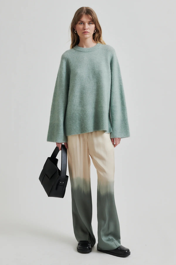 Second Female Avora Dip Dye Pants,agave green
