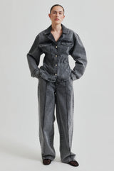 Second Female Columdore denim jacket,grey