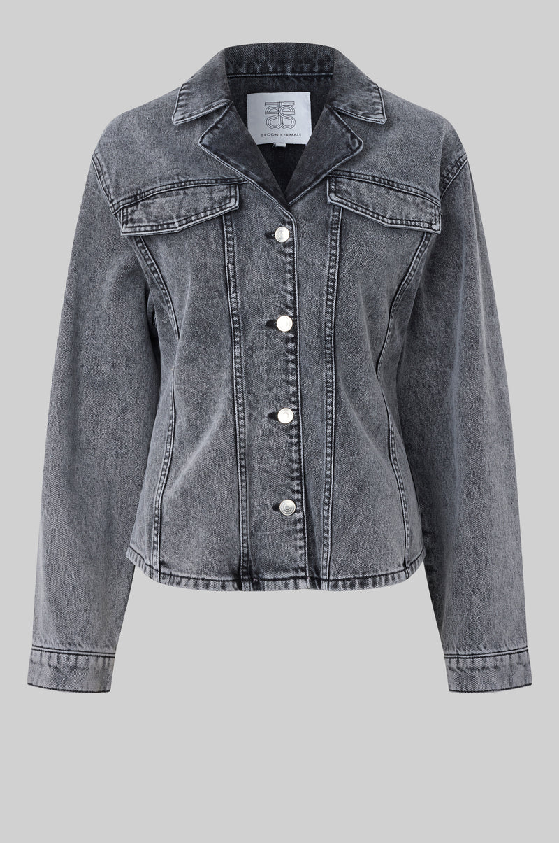 Second Female Columdore denim jacket,grey