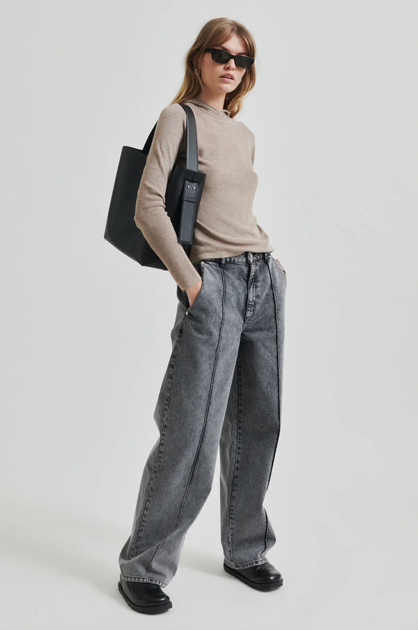 Second Female Columdore denim trousers,grey