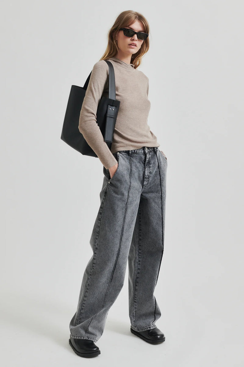 Second Female Columdore denim trousers,grey
