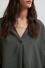 Second Female Timeline V Neck blouse,beluga