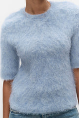 Second Female Karla SS round neck knit,frozen fjord