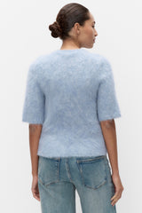 Second Female Karla SS round neck knit,frozen fjord