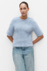 Second Female Karla SS round neck knit,frozen fjord