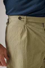 Christian Kimber Paperweight Seersucker Shorts - Chincilla