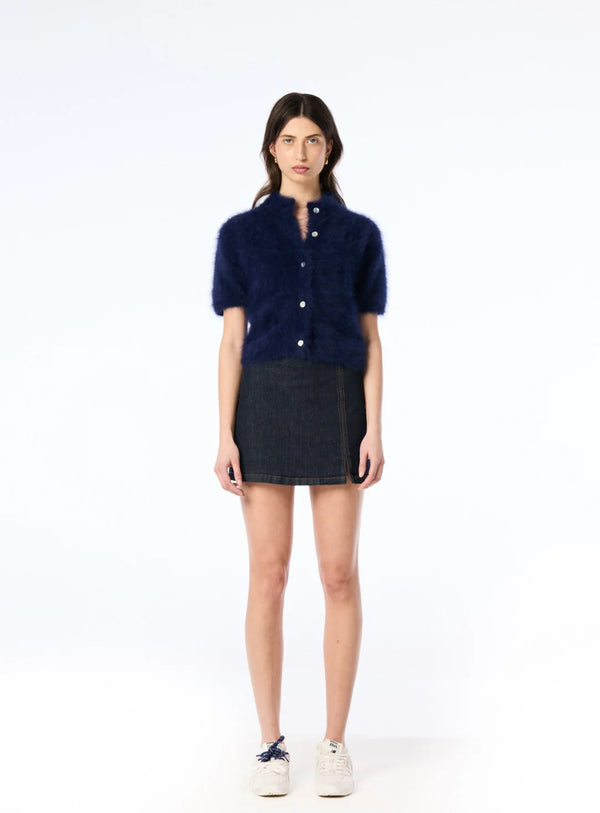 World Of Nomads Claudia Sort Sleeve Cardigan,Navy