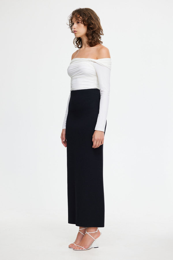 Acler Heydon Midi Skirt,Black