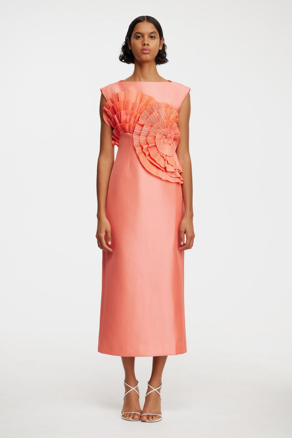 ACLER, Glynde Midi Dress, Hibiscus Pink