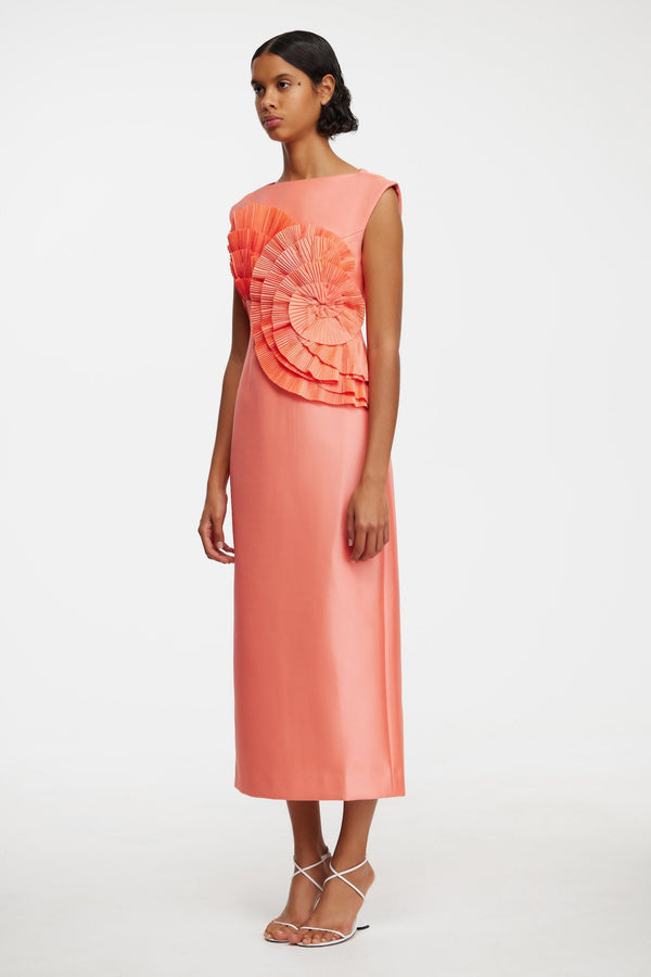 ACLER, Glynde Midi Dress, Hibiscus Pink