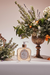 Santa Maria Novella Acqua della Regina Liquid Soap in a styled still life