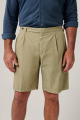 Christian Kimber Paperweight Seersucker Shorts - Chincilla