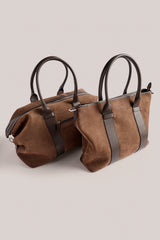 Chocolate Weekender beside the matching Business Tote