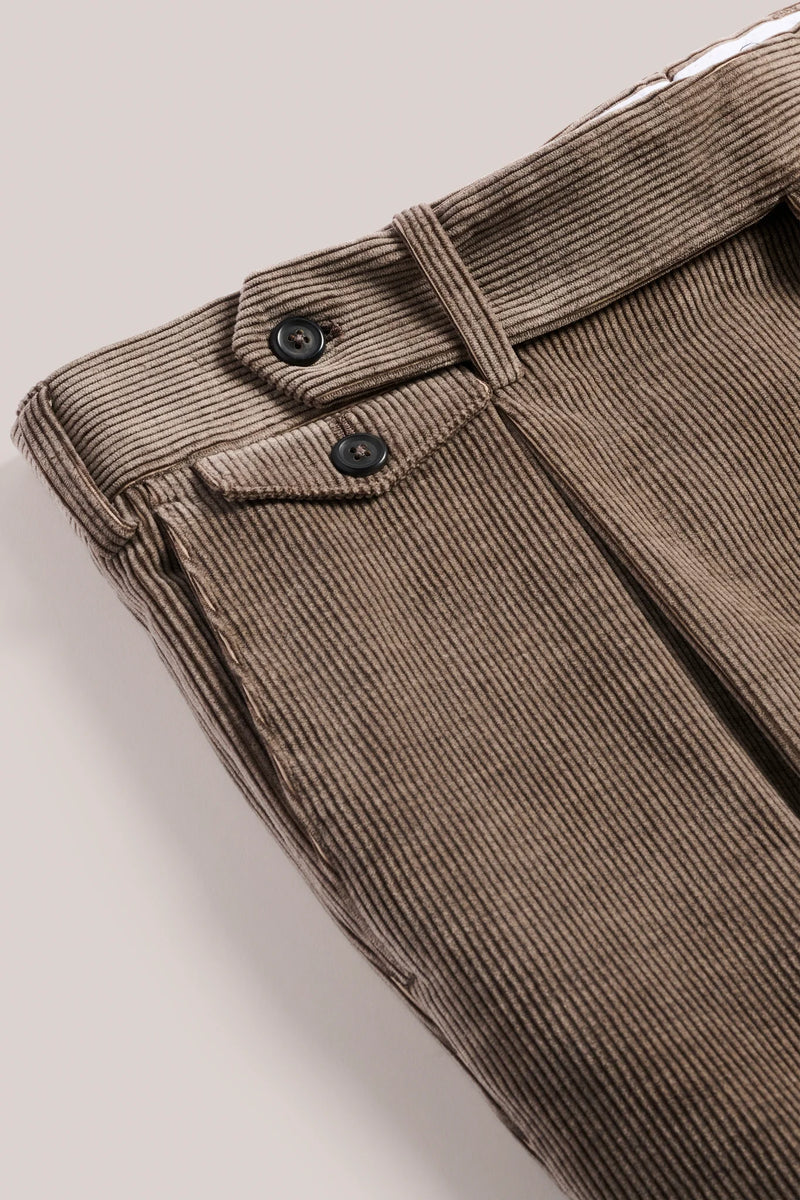 Christian Kimber Italian Corduroy Gurkha Trouser - Sahara