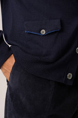 Christian Kimber Woodend Cardigan Wool,Navy