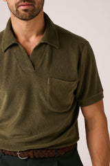 Christian Kimber Coogee Terry Polo - Olive