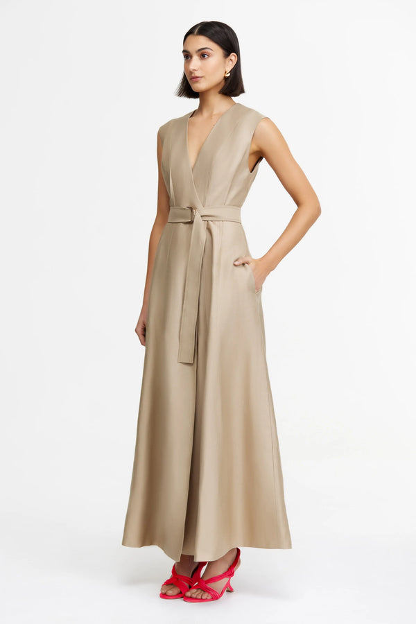 Acler Hepworth Maxi Dress,Clay