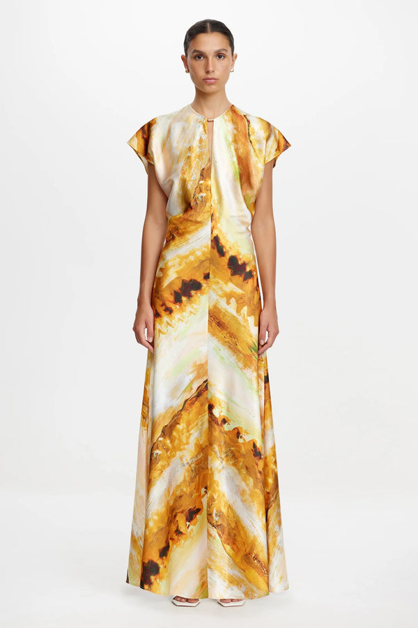 Acler Yarrow Dress, Opal Abstract