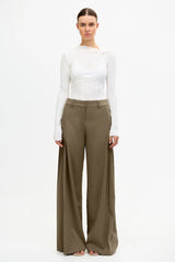 Acler HOLMGATE PANT,Pecan