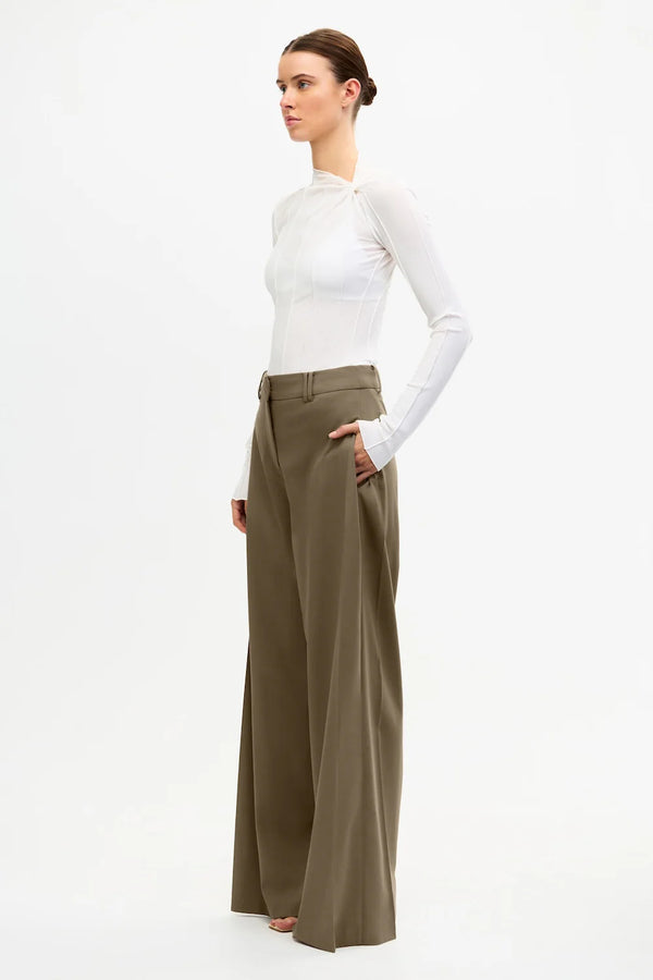 Acler HOLMGATE PANT,Pecan