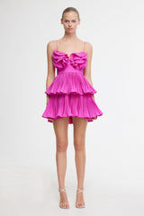 Acler, Griffith Mini Dress, Fuchsia