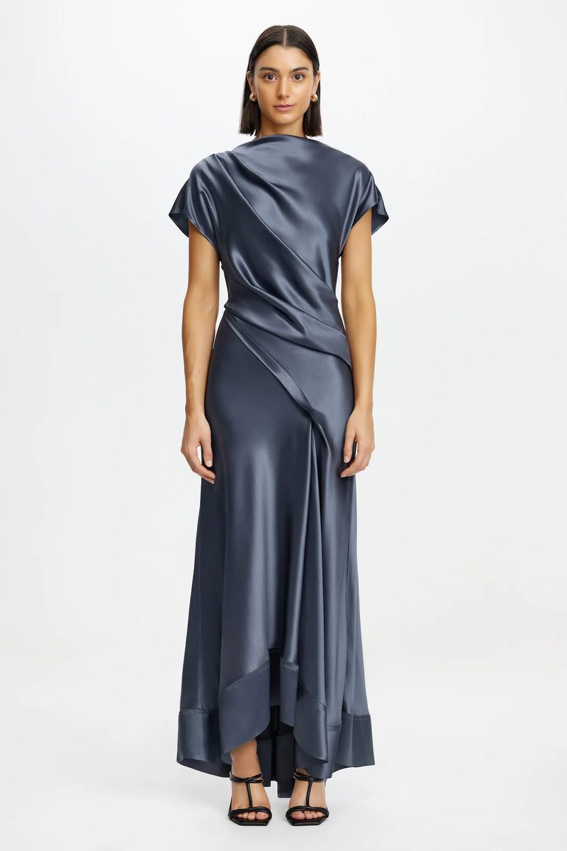 Acler Glatton Maxi Dress,Slate