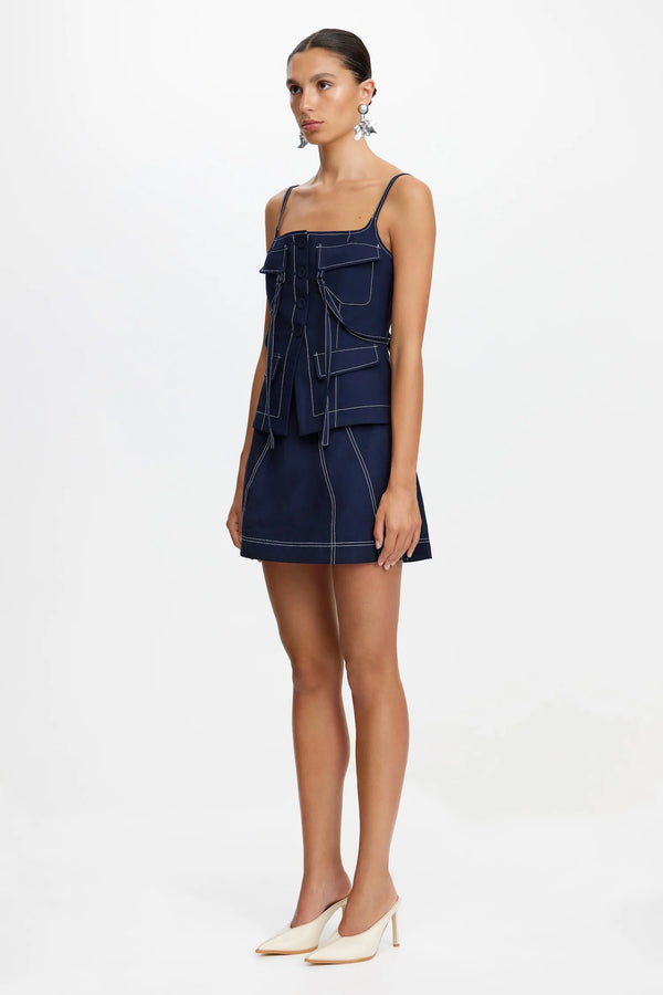 Acler Oreston Top,Deep sapphire