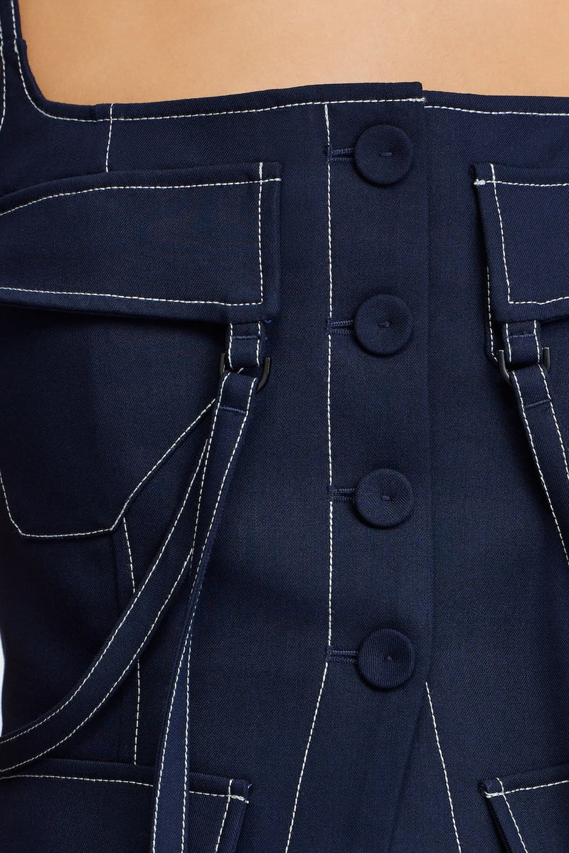 Acler Oreston Top,Deep sapphire