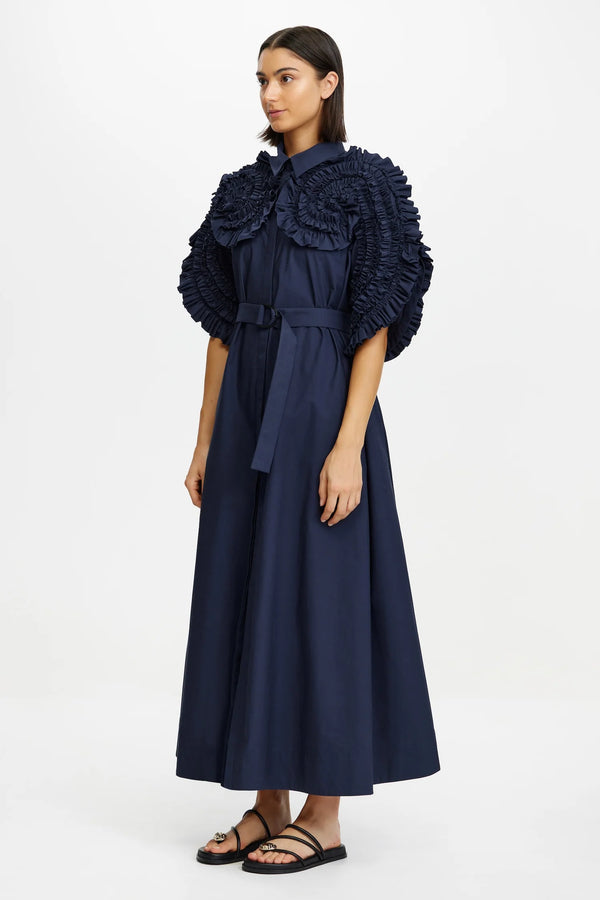 Acler Gedney Midi Dress,Deep sapphire