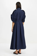 Acler Gedney Midi Dress,Deep sapphire
