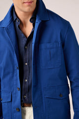 Fitzroy Chore Jacket in aegean blue by Christian Kimber