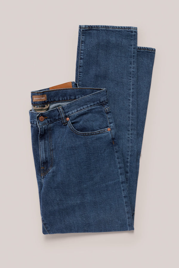 Christian Kimber Rose Street Denim - Italian Selvedge Jeans - Mid Indigo