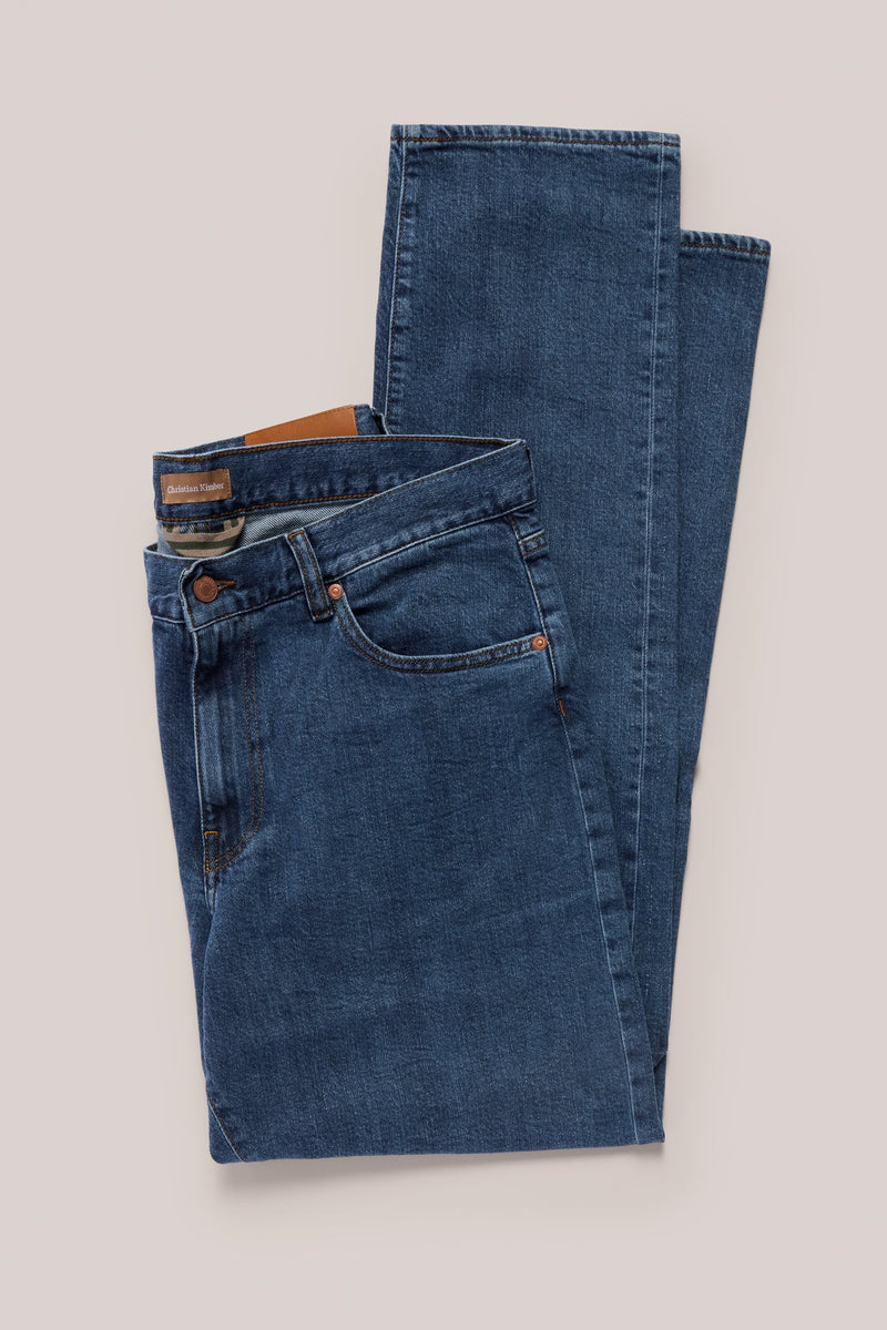 Christian Kimber Rose Street Denim - Italian Selvedge Jeans - Mid Indigo
