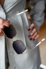 Suja Sunglasses in gold by Sunday Somewhere