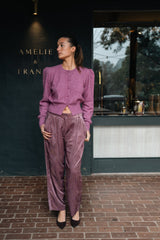 Singa Trousers in purple by Mes Demoiselles