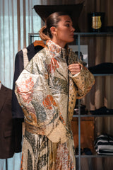 Jerry Lurex Jacquard Quilted Jacket in multicolour by Mes Demoiselles