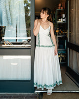 Porto Embroidery Strappy Dress by Mos The Label