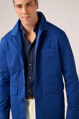 Fitzroy Chore Jacket in aegean blue by Christian Kimber