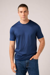 Christian Kimber Ice Cotton Double Layer T-Shirt, Navy and Blue