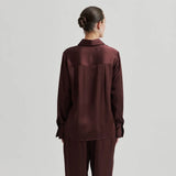 Second Female Livo Silky Shirt,bitter chocolate