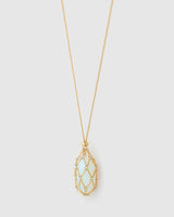 Arms of Eve Lotus Necklace,Opal