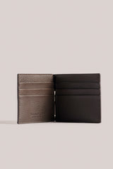 Christian Kimber Money Clip Wallet Chocolate Stamped Nubuck Leather