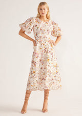 MOS Alexia Midi Dress , Ivory Print
