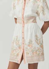 MOS Joanna Mini Dress , Floral Border Print