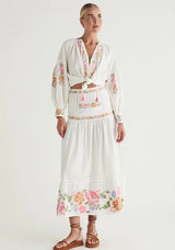 MOS Ophelia Midi Skirt - Ivory