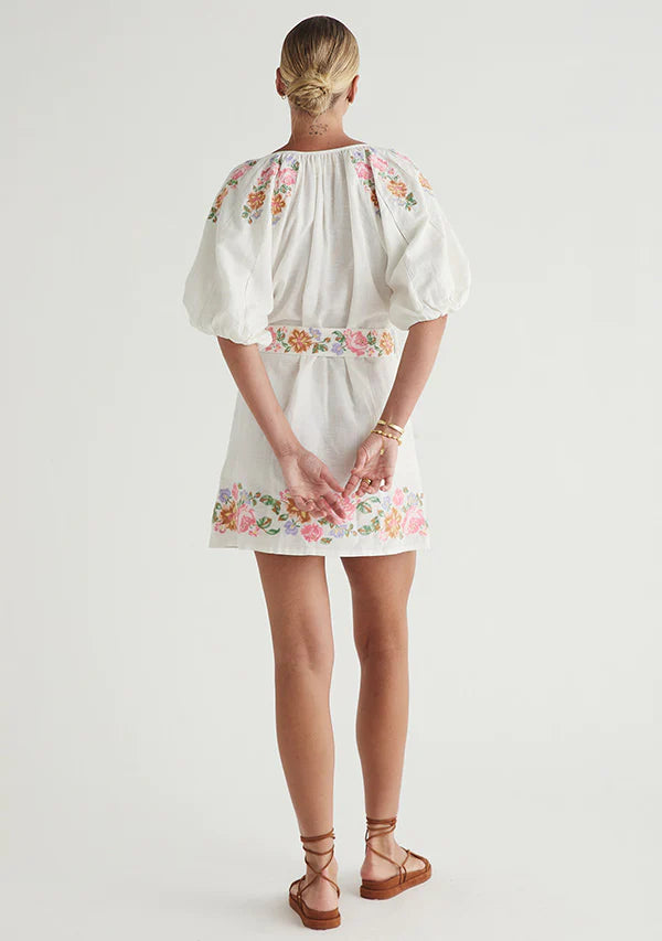 MOS Ophelia Mini Dress - Ivory