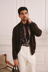 Christian Kimber Woodend Cardigan Wool,Chocolate Brown